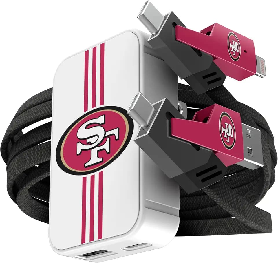 SOAR NFL Slim Wall Charger and 4 In 1 Multi Charging Cable