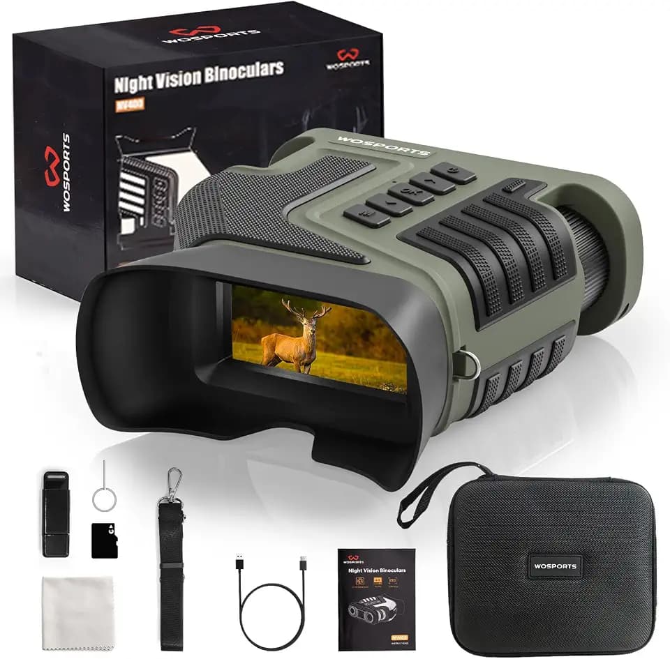 4K Night Vision Goggles, 80X Total Magnification, 64GB TF Card