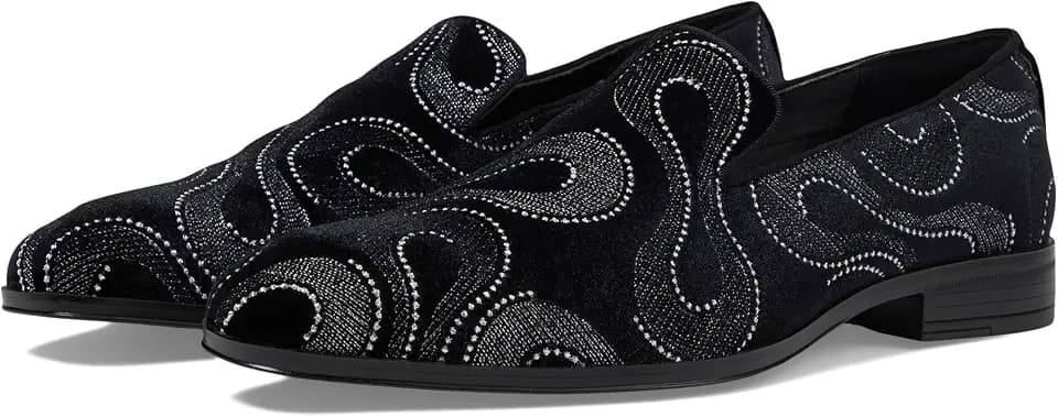 Stacy Adams Men's Swainson Embroidered Slip on Loafer