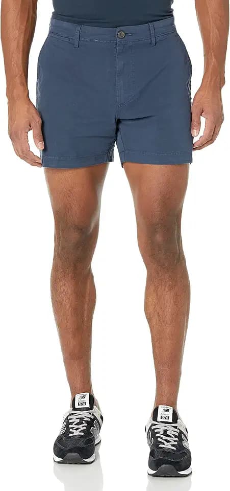 Amazon Essentials Herren Bequeme Slim-Fit-Stretch-Chinoshorts ohne Bundfalten, 13cm