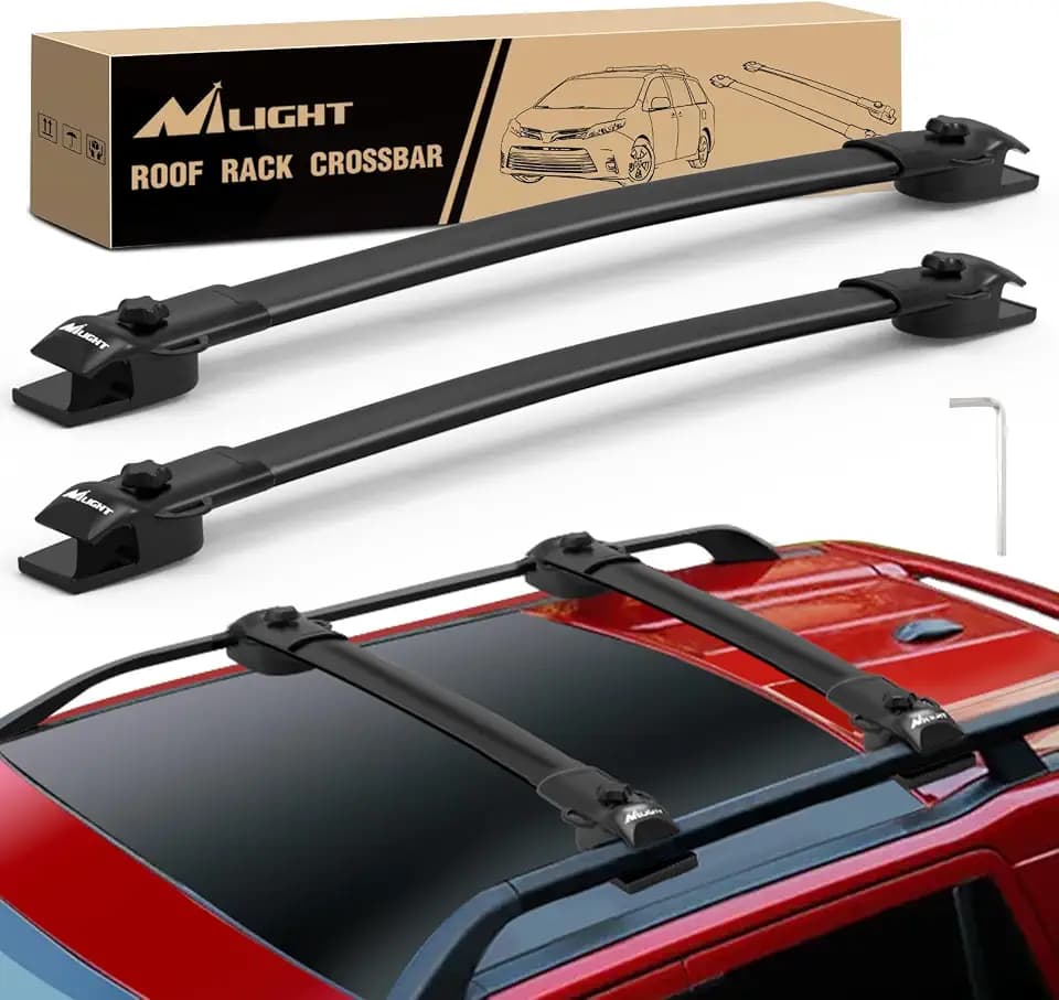 Nilight Roof Rack Cross Bars Fit for Toyota Sienna 2011-2020 w Side Rails