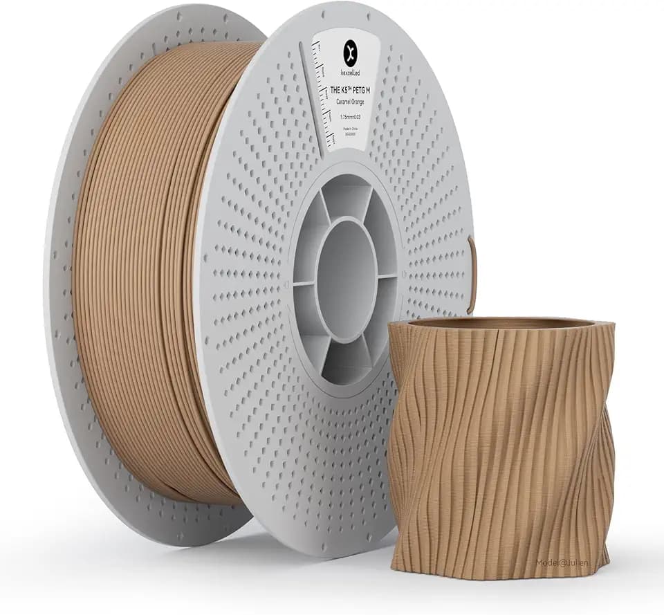 kexcelled Matte PETG Karamell Orange Filament 1,75mm +/- 0,03mm, 1kg