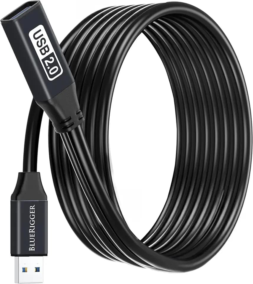 BlueRigger Active 2.0 USB Extension Cable 32FT (480 Mbps USB Extender Cord)