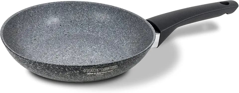 Moneta Sinfonia Bratpfanne, 22 cm, auch für Induktionsherde, verstärkt mit Mineralpartikeln, hergestellt in Italien
