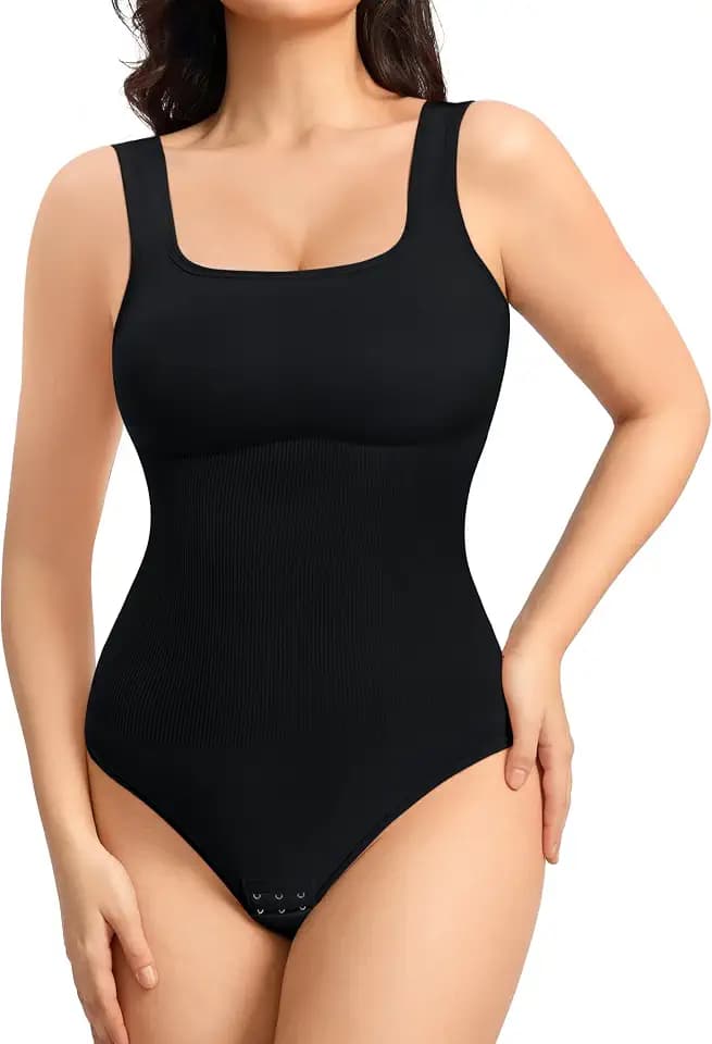 Nebility Shapewear Damen Body Shaper Bauchweg Stark Formend Bodysuit Miederbody Formende Bodys Figurformende Tank Top