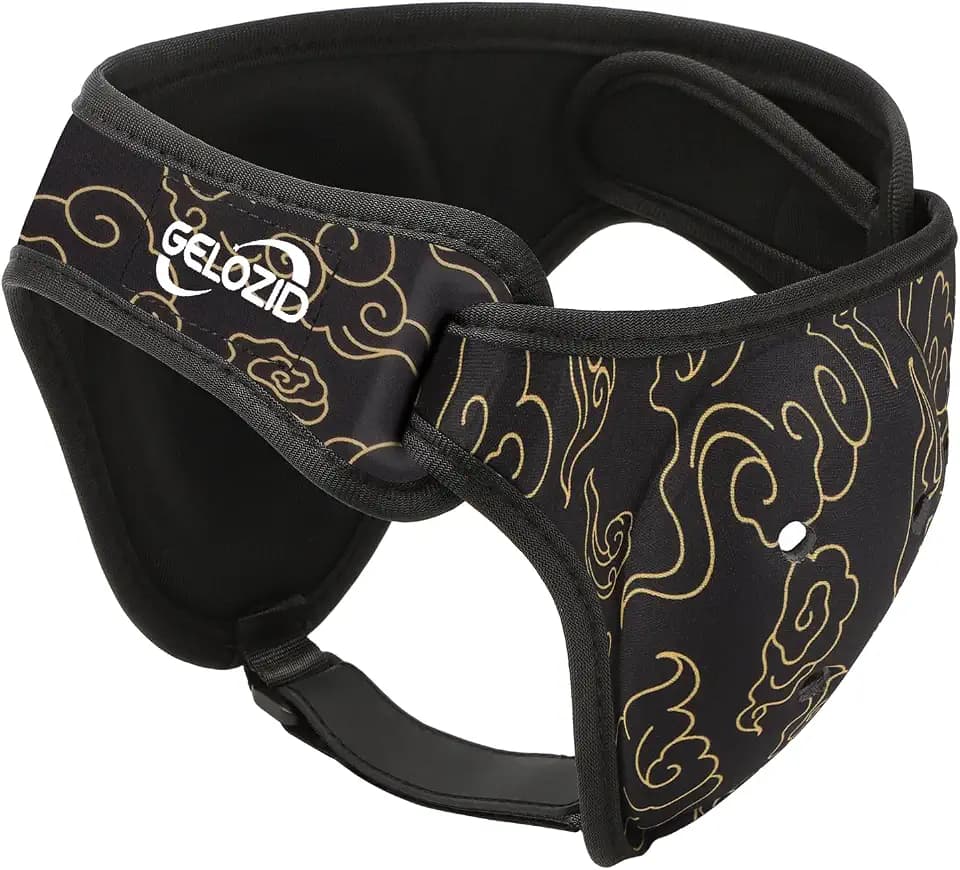 Gelozid Adjustable Wrestling Headgear for BJJ, MMA Grappling and Training, Ear Guard and Cauliflower Protection Helmet