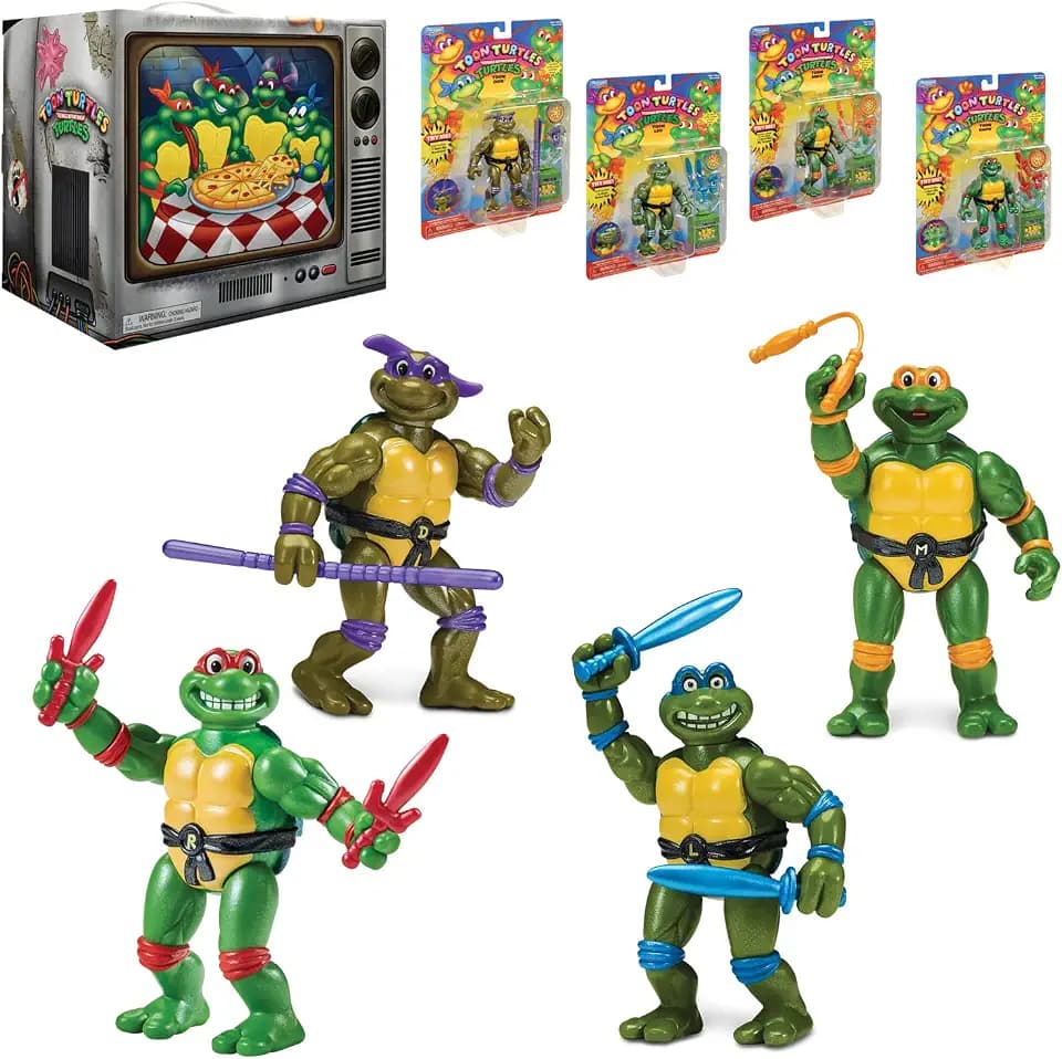 Turtles TMNT Toon Bundle 4er-Pack, Mehrfarbig, TU600000