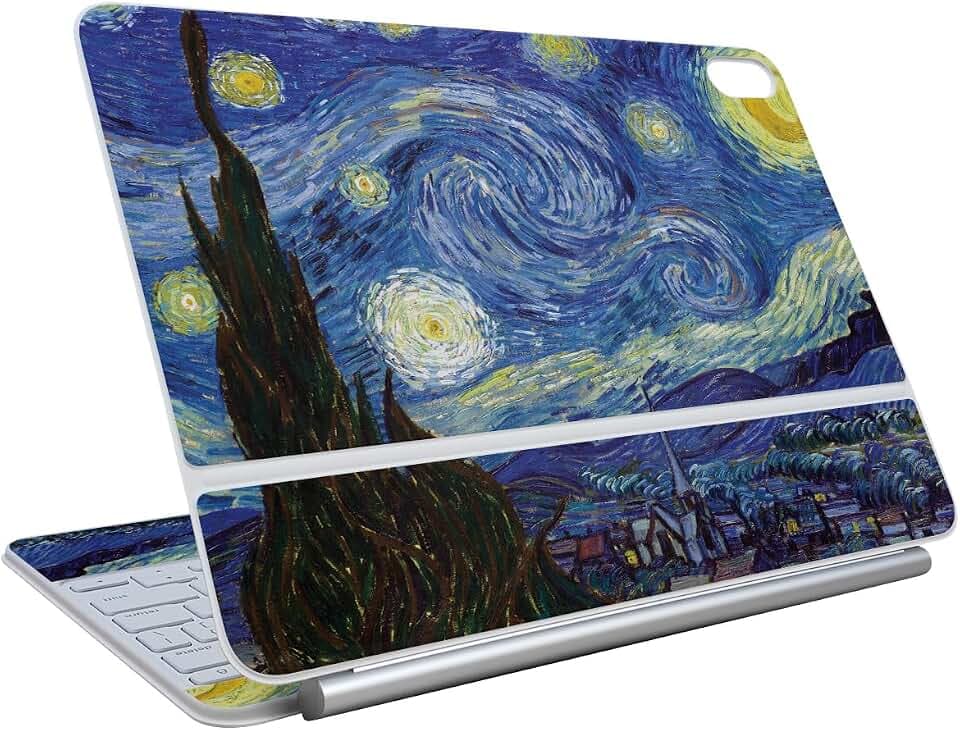 Skin Compatible with Apple Magic Keyboard for iPad Air 13-inch (M3) 2025 - Starry Night - Premium 3M Vinyl Protective Wrap Decal Cover - Easy to Apply | Crafted in The USA by MightySkins