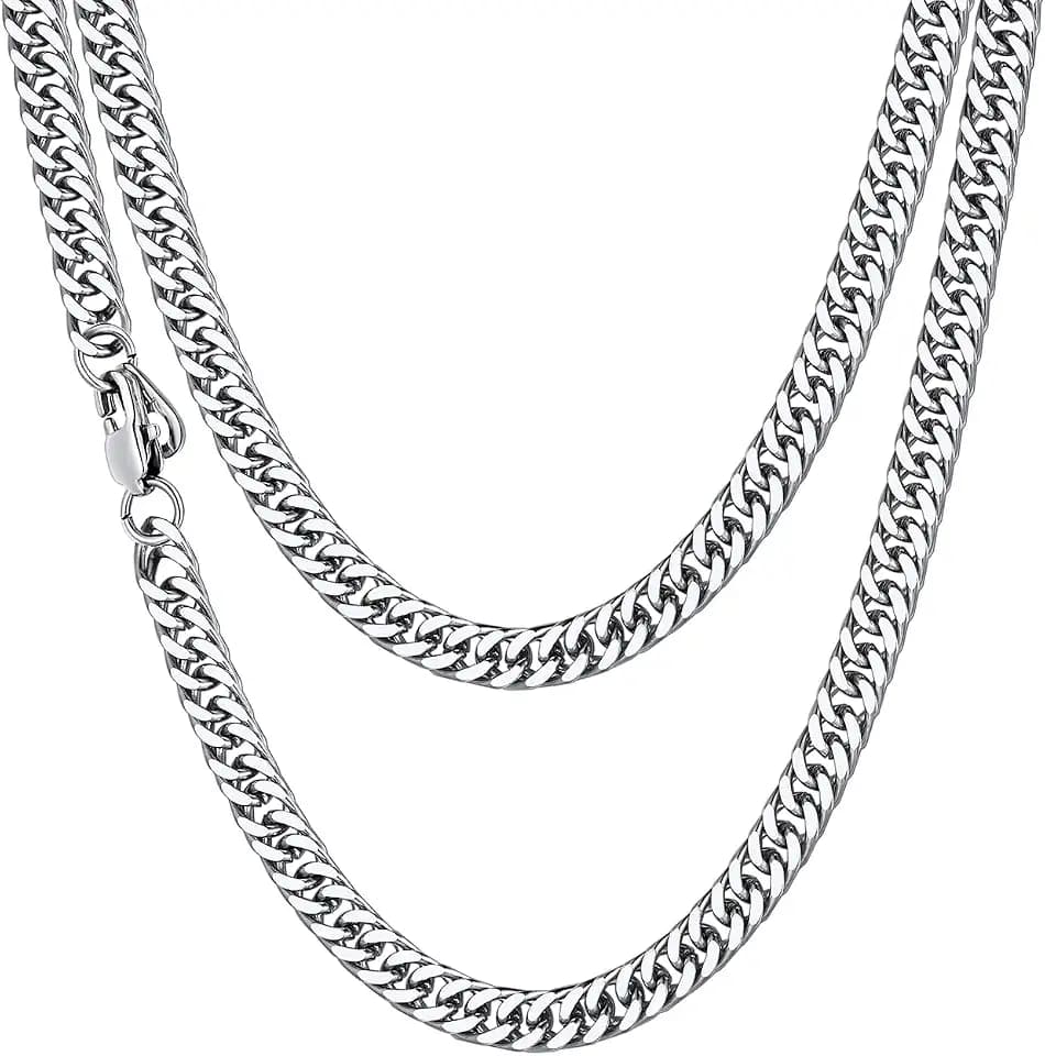 ChainsHouse Panzerkette Herren Damen Halskette Edelstahl Kubanische Kette
