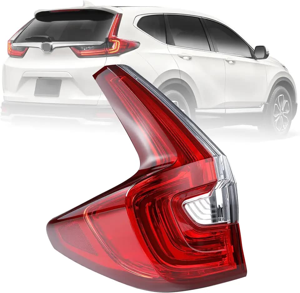 Tail Light Assembly Compatible With 2017 2018 2019 Honda CR-V LED Outer Rear Tail Lamp 33550TLAA01 (Driver Side (Left)