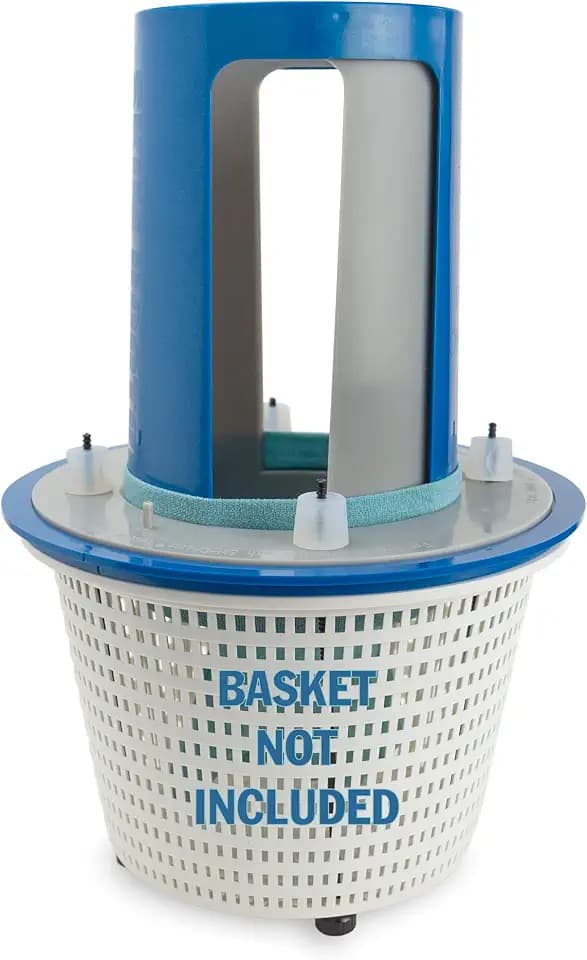 2.0 Pool Skimmer Basket Turbocharger With Non-corrosive Fittings | Includes Skimmer Sock For Easy Debris Removal | Fits Most Commercial Inground Pool Baskets | Decreases Pool Cleaning Times