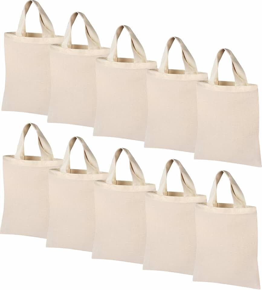 ELES VIDA Baumwolltasche klein 14x18 cm – 25 Stück - OEKO-TEX® – Natur