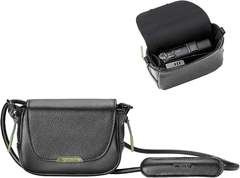 SMALLRIG Compact Camera Bag, Crossbody Bag with Shoulder Stap, Camera Case