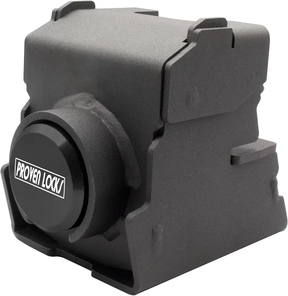 Proven Industries Model 2516 Heavy-Duty Trailer Coupler Lock for 2 5/16 Couplers – RV & Trailer Anti-Theft Lock, Made in USA