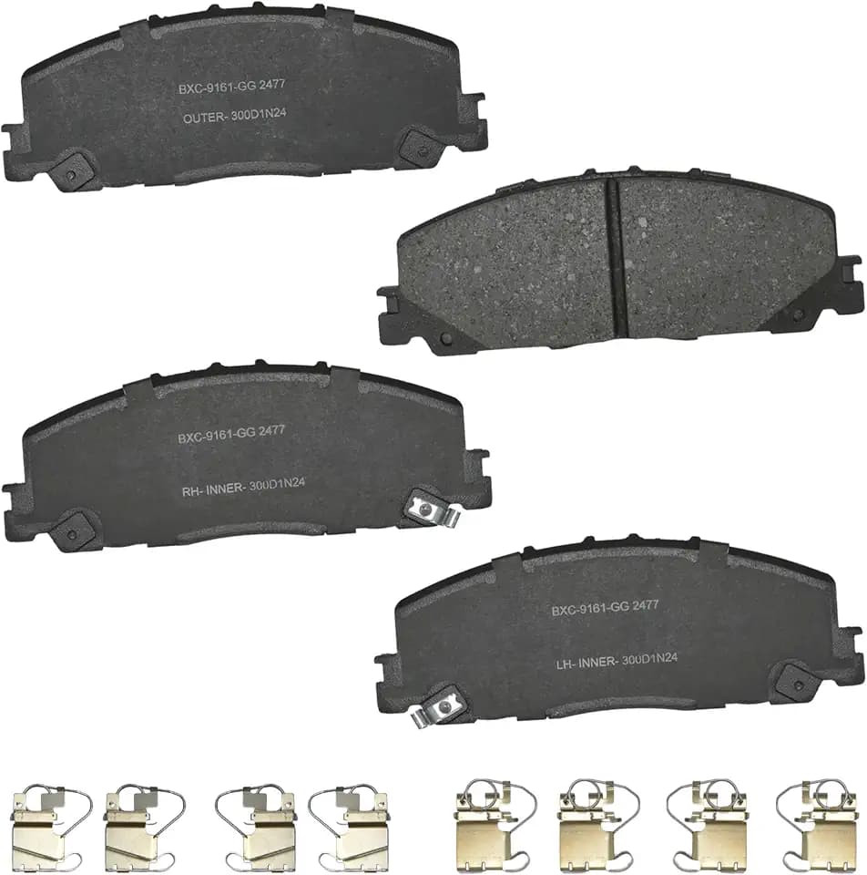 Bendix Premium SBC2477 Ceramic Front Brake Pads for Honda Pilot 2025-2023