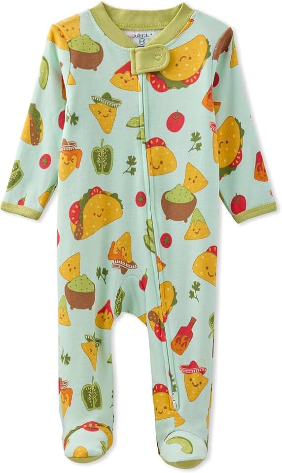 Butterblu Scout Sleep & Play 100% Organic Cotton Footed Zip Front PJs