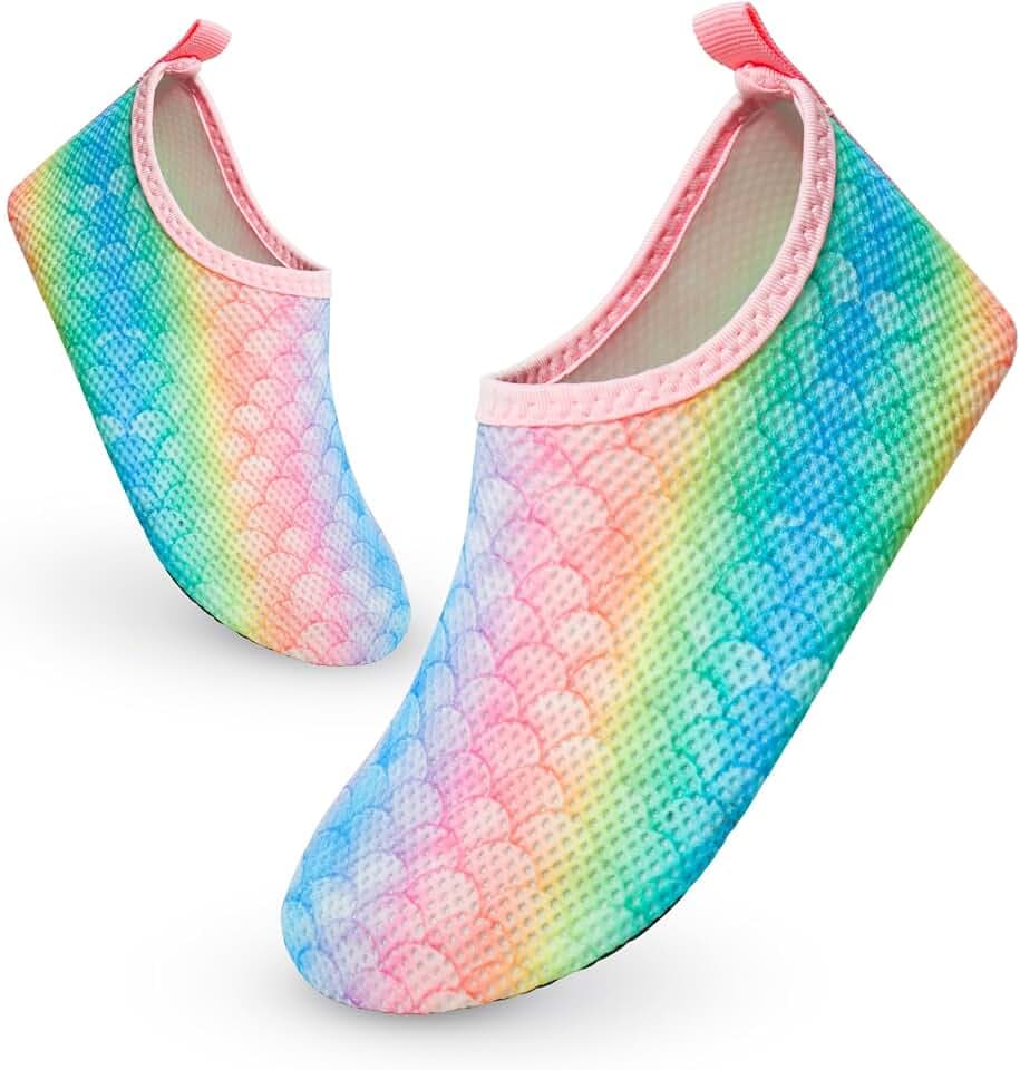 Badeschuhe Kinder Wasserschuhe Kleinkind Aquaschuhe rutschfeste Schwimmschuhe Schnell Trocknend Strandschuhe Surfschuhe Badeschuhe für Kinder Jungen Mädchen
