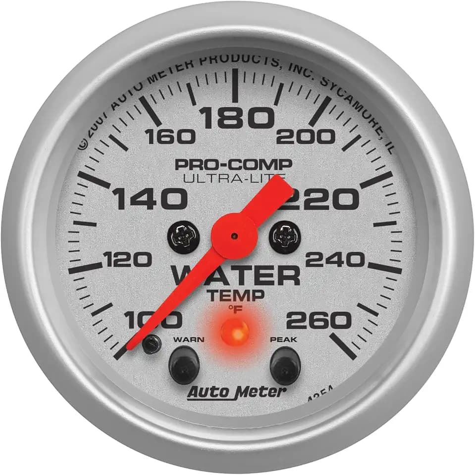 AUTO METER 4354 Ultra-Lite Electric Water Temperature Gauge