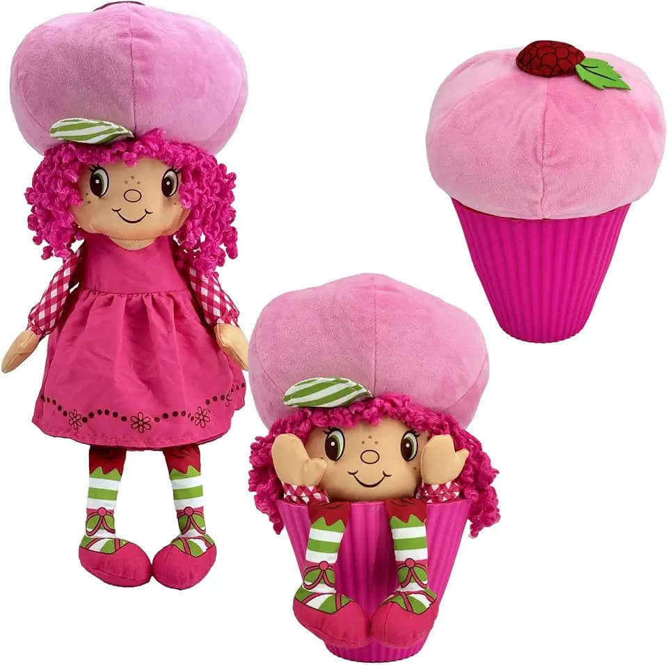 Strawberry Shortcake Pop 'n' Flip Raspberry Torte 15" Plush Doll
