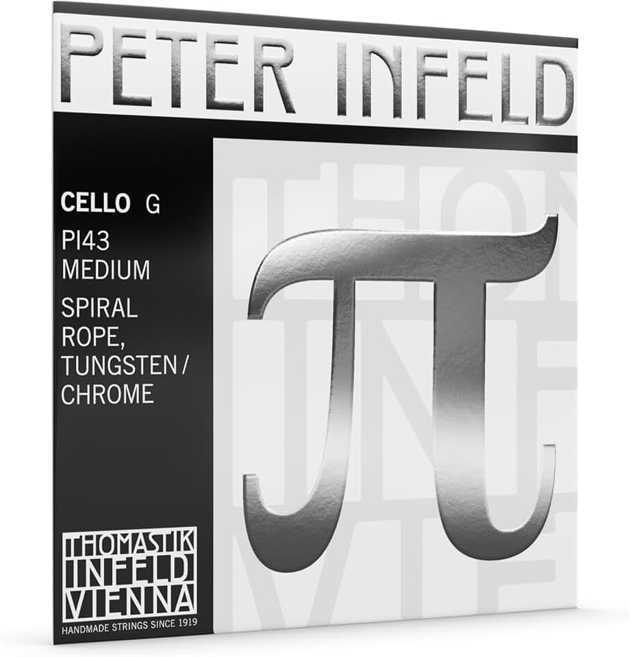 Thomastik Peter Infeld G-Saite für Cello 4/4 Medium Spiral-Kern, Wolfram-Chrom umsponnen - PI43