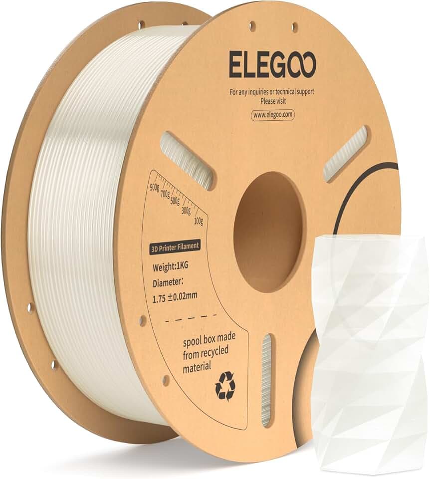 ELEGOO PLA+ Filament 1.75mm Transluzent 1KG