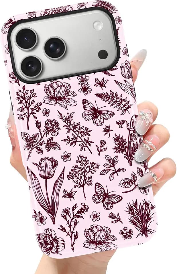 for iPhone 18 Pro Max Case, Compatible with MagSafe, Cherry