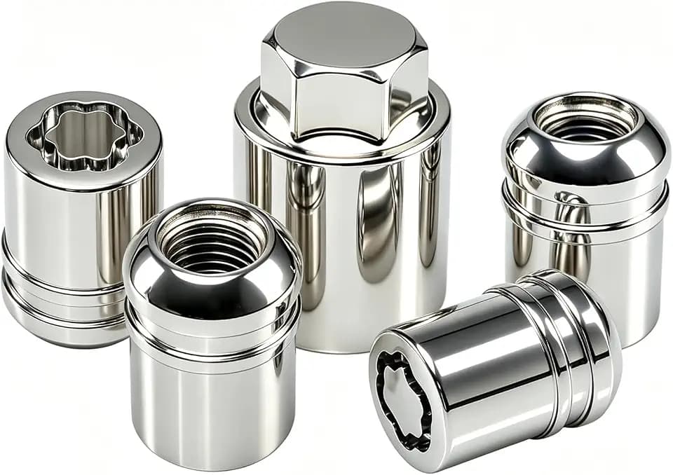 FUSCH Alloy Wheel Lock Lug Nuts M12x1.5 More Hex Key Spherical Seat Compatible with Honda Accord 2006-2025, Civic 2006-2025, CR-V 2003-2012 Replace#: 08W42-SNA-101 08181-SF0A2AH