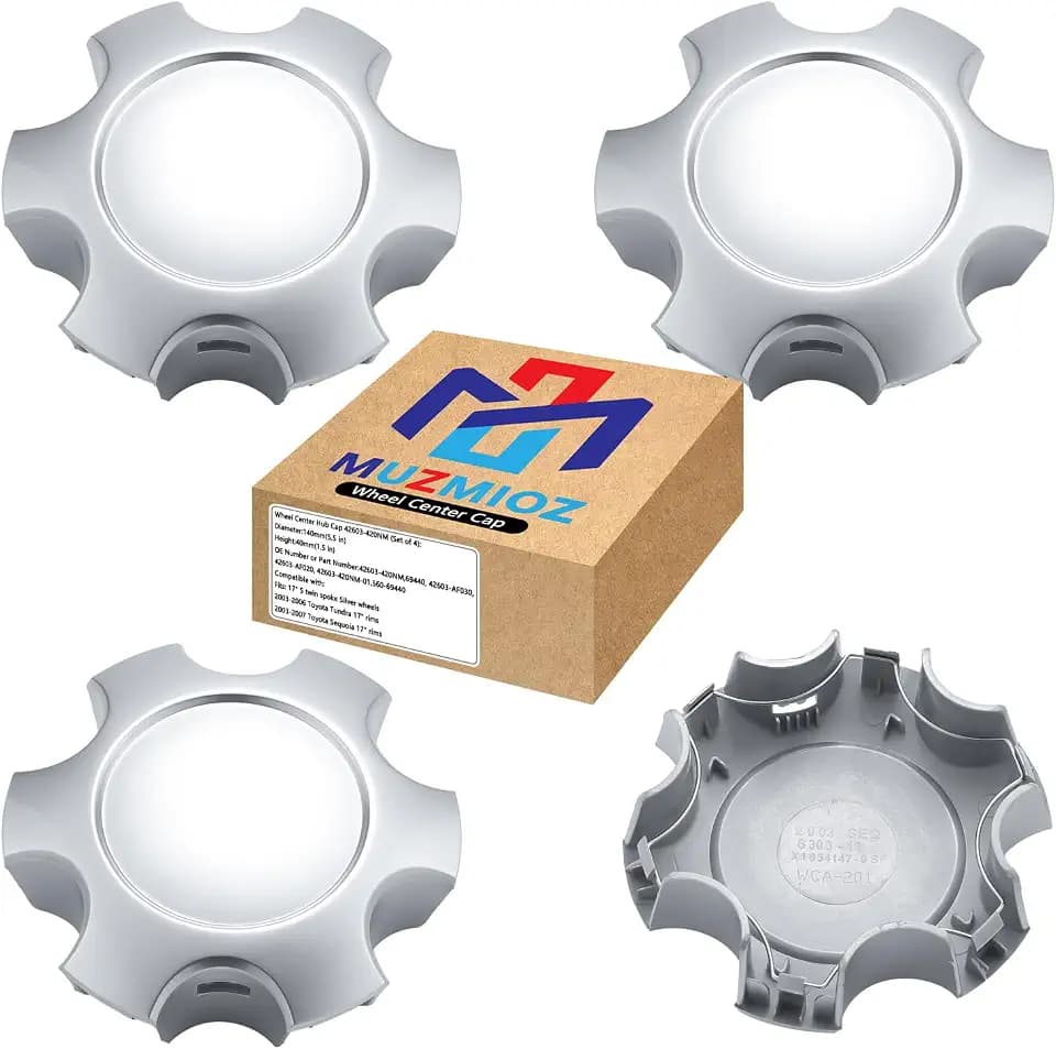 Wheel Center Hub Cap 560-6944 (Set of 4),Center Cover Hubcap Fit 17" Wheels Compatible with Toyota Sequoia & Tundra 2003-2007 For # 42603-AF020 42603-420NM
