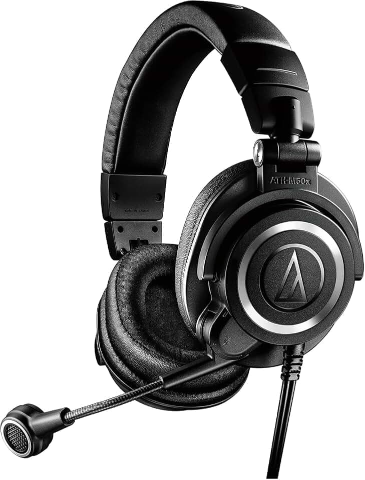 Audio-Technica M50xSTS StreamSet Streaming Headset mit XLR-Anschluss Schwarz