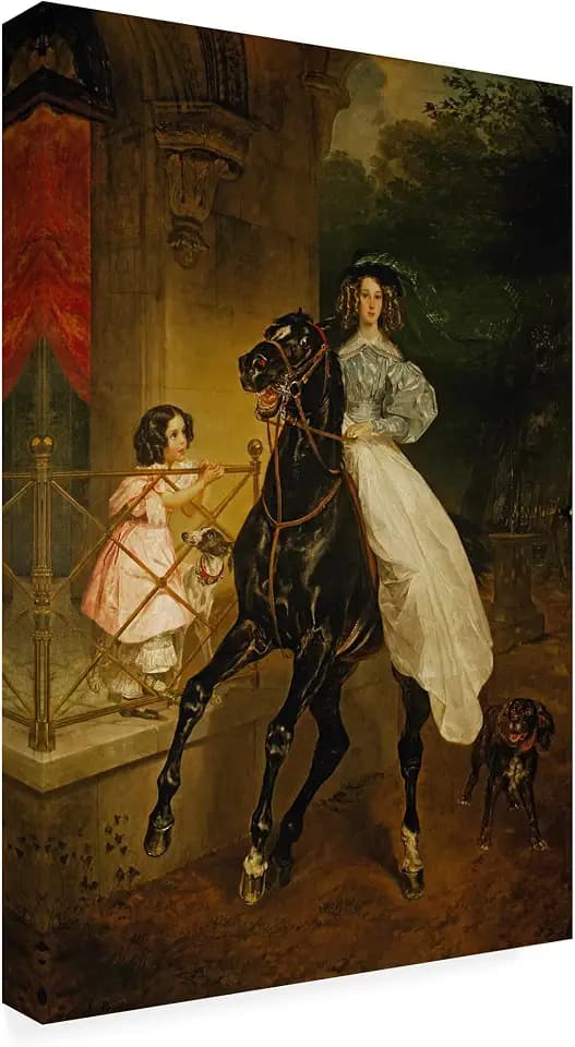 Trademark Fine Art - 'A Rider' Canvas Art - 24x16
