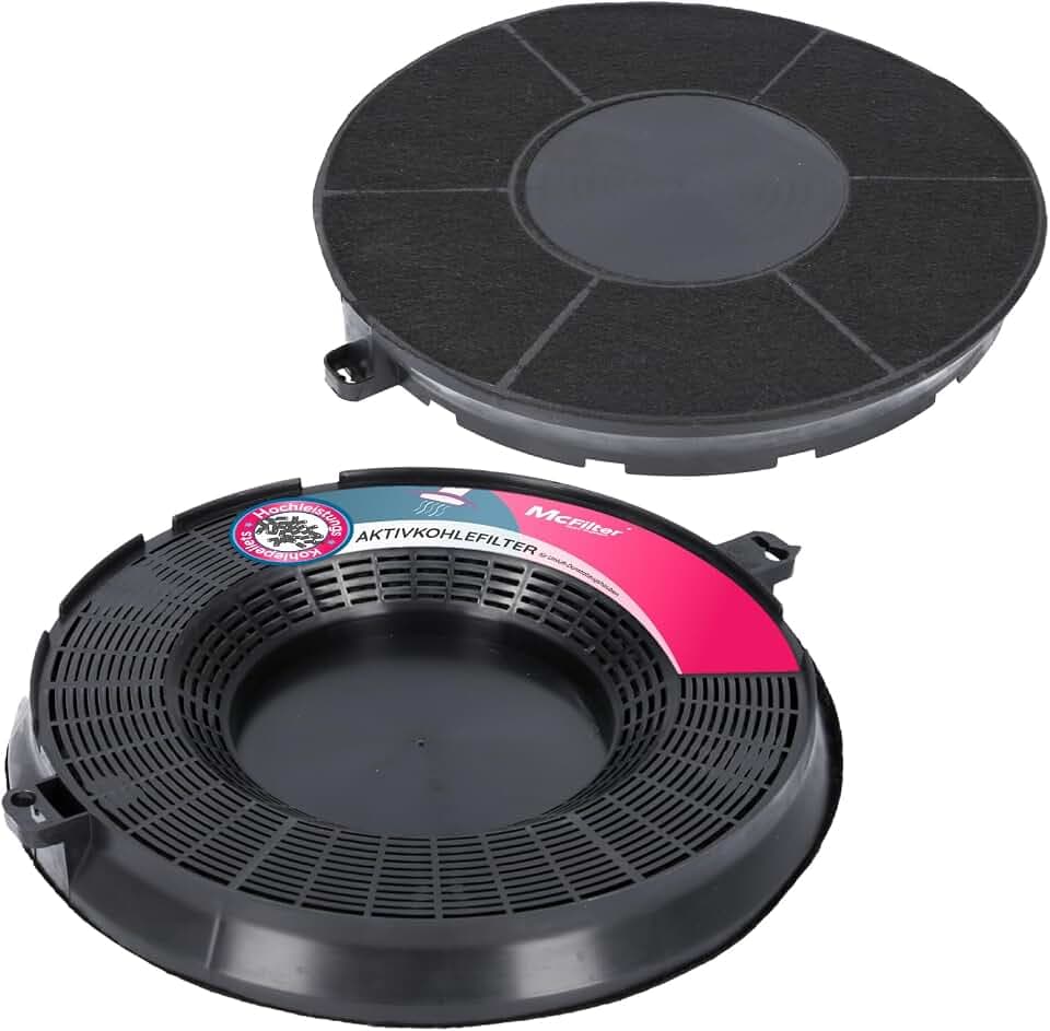 McFilter 2 Aktivkohlefilter passend für AEG Elica Type 48 Whirlpool IKEA