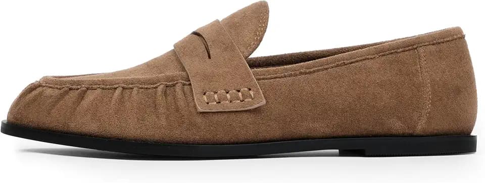 QIY Penny Loafers for Women 2026 Comfortable Flats Shoes