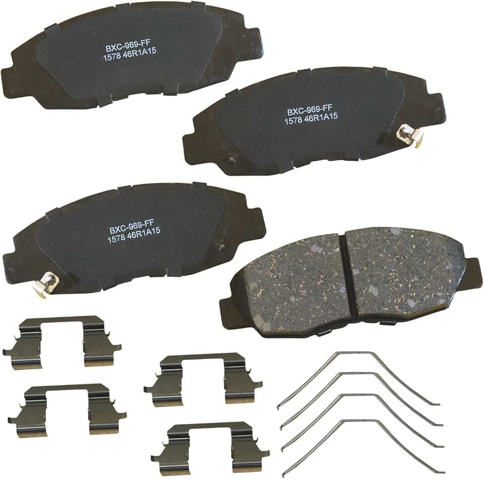 Bendix Premium SBC1578 Ceramic Front Brake Pads for Honda Civic 2012, Civic 2013-2015 (Exc. Latin America)