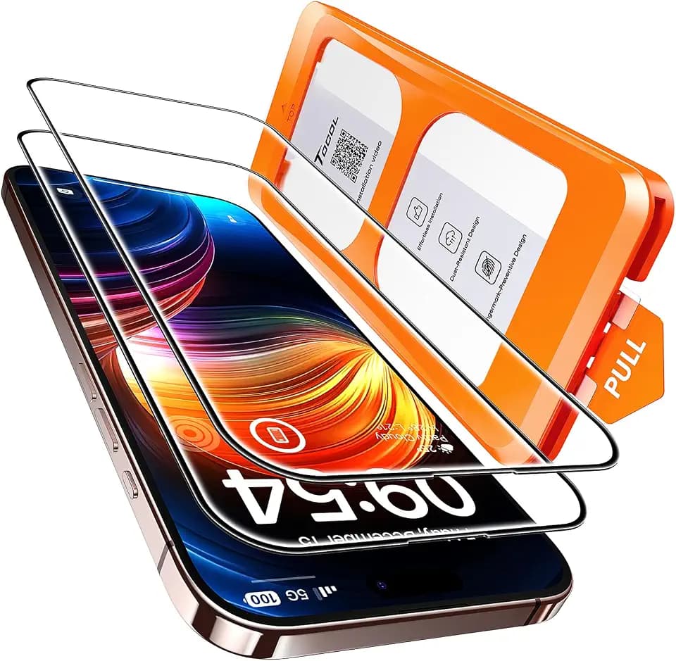 TOCOL for iPhone 16 Pro Max Screen Protector, Easy Installation