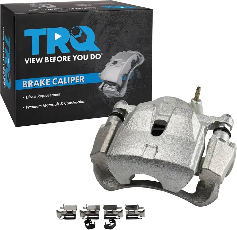 TRQ Front Left Brake Caliper w/Bracket Drivers Side