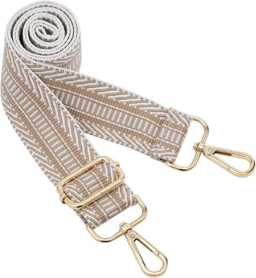 Damen Goldfarbene Bunter Schultergurt längenverstellbarer breiter Tragegurt Schultergurt für Handtaschen 3.8cm breit 73-125cm-Schultergurt für Handtaschen((3.8CM) Color3)