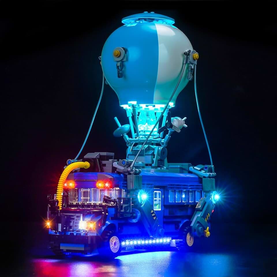 LocoLee Licht Set Kompatibel mit Lego 77073 Schlachtenbus, Nur Lichter Set, Licht Beleuchtung Set Compatible with Lego Fortnite Battle Bus