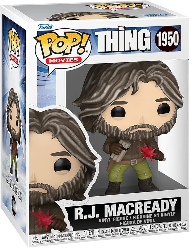 Funko Pop! Movies: The Thing - RJ R.J. MacReady - Vinyl-Sammelfigur - Geschenkidee - Offizielle Handelswaren - Spielzeug Für Kinder und Erwachsene - Horror Fans - Modellfigur Für Sammler und Display