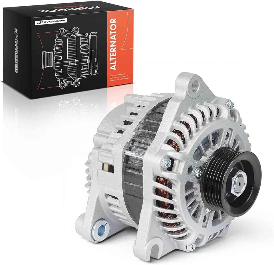 A-Premium Alternator, 12V 110A 6-Groove Pulley CW, Compatible with Mazda