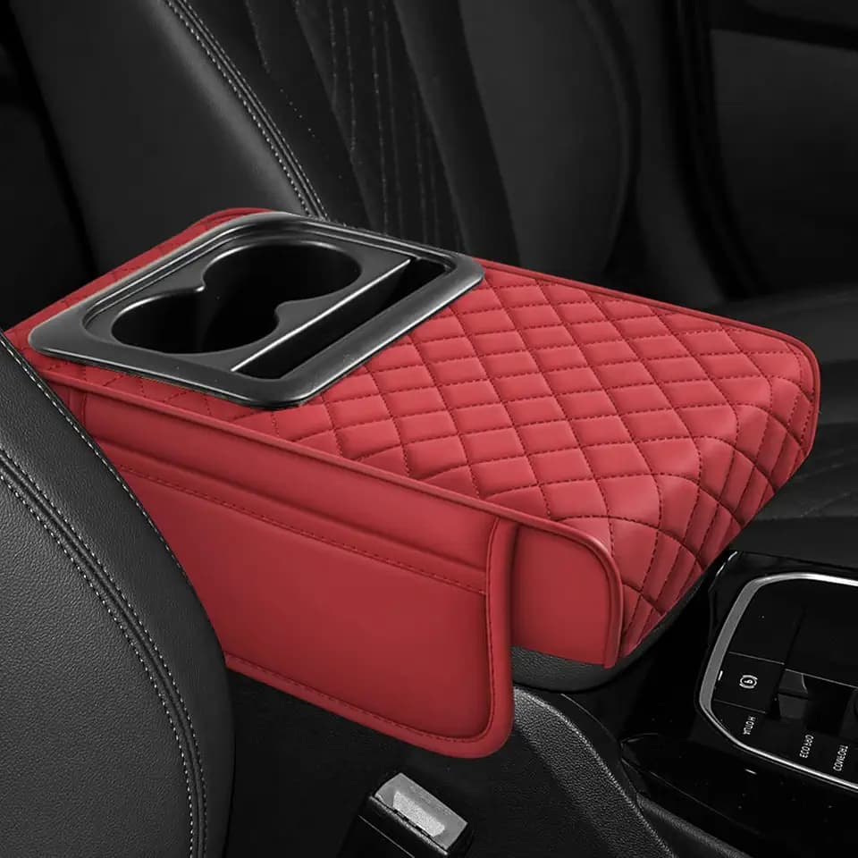 Hovom Car Center Console Cover, 4 in 1 Memory Foam Armrest Pillow
