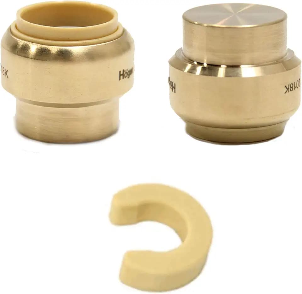 2piece EFIELD 1 Inch Plug End Cap Push-Fit Fitting