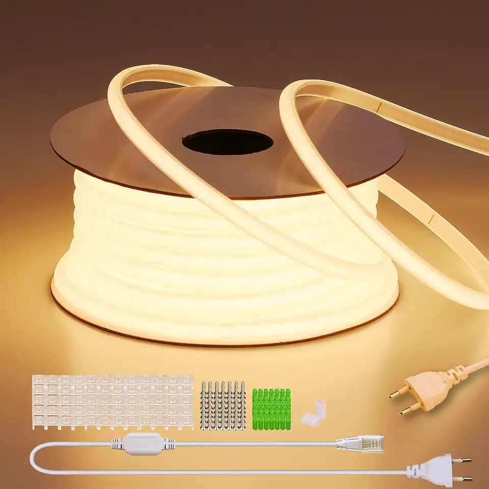 BENLUN AC 230V COB LED Streifen Aussenbereich Wasserdicht 30m