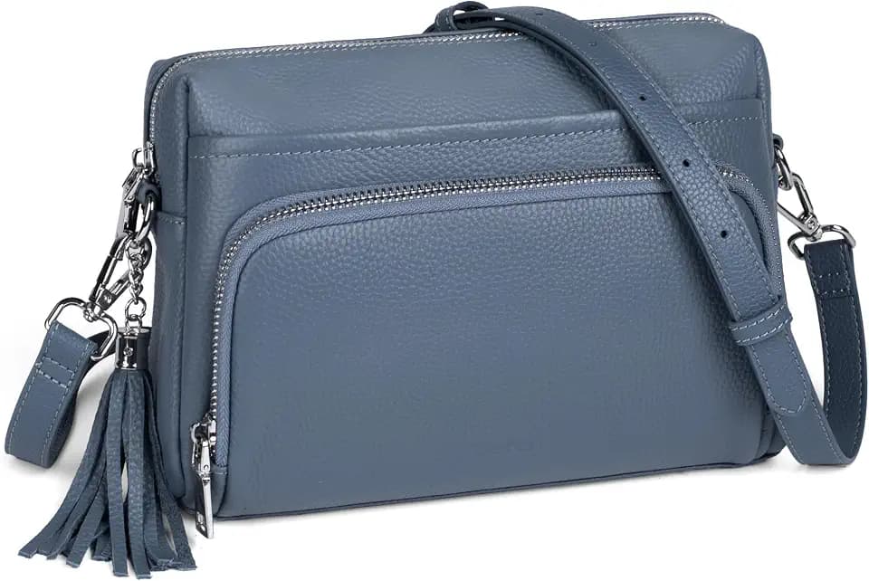 befen Genuine Leather Crossbody Bags for Women Leather Wallet Travel Purse