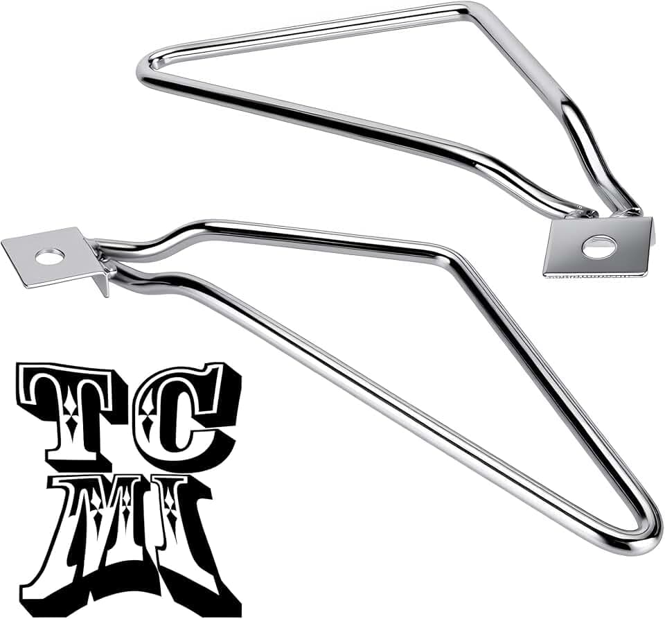 Saddlebag Bracket Support, Motorcycle Saddlebags Mount Brackets Support Fits for Harley 883 Iron XL883N Dyna Fat Bob FXDF (silver)