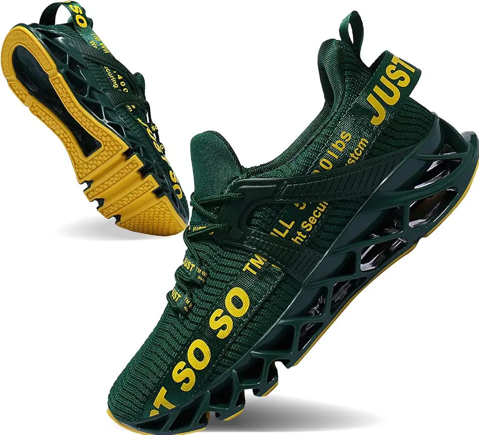 Mens Running Shoes Walking Non Slip Blade Type Sneakers