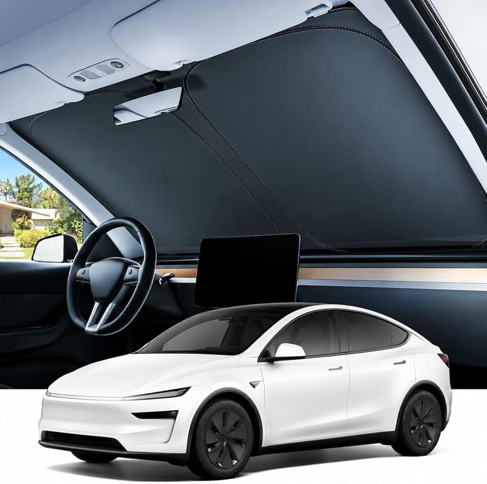 REEVAA Car Windshield Sun Shade for Tesla Model Y/3 2026