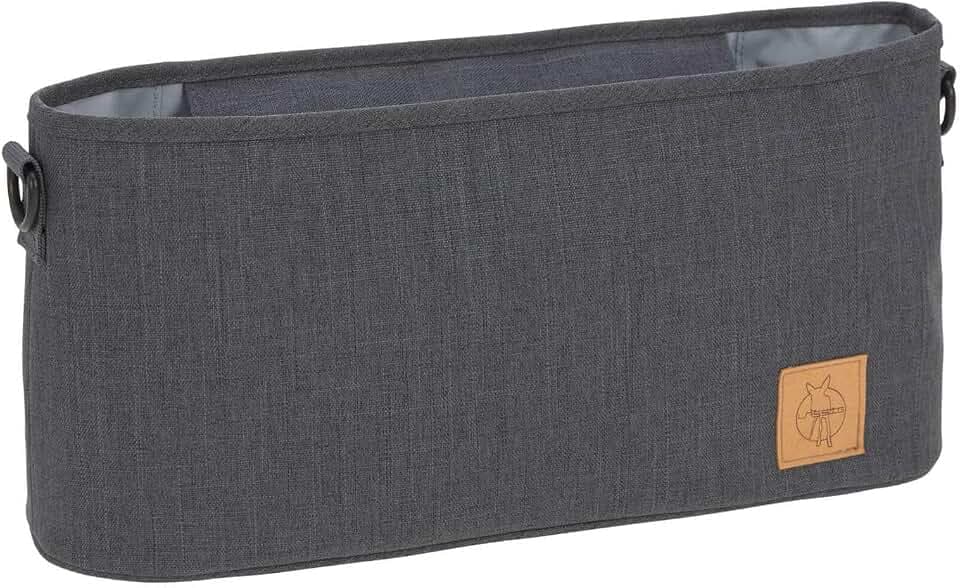 LÄSSIG Kinderwagen Buggy Organizer mit Befestigung Anthracite
