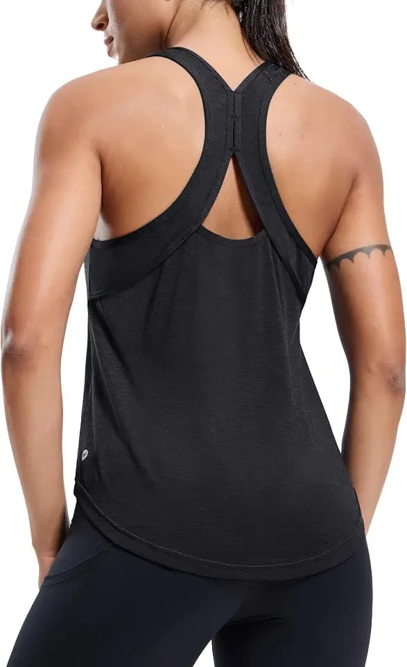 MIER Athletic Tank Tops for Women Dry Fit Racerback Sleeveless Tops