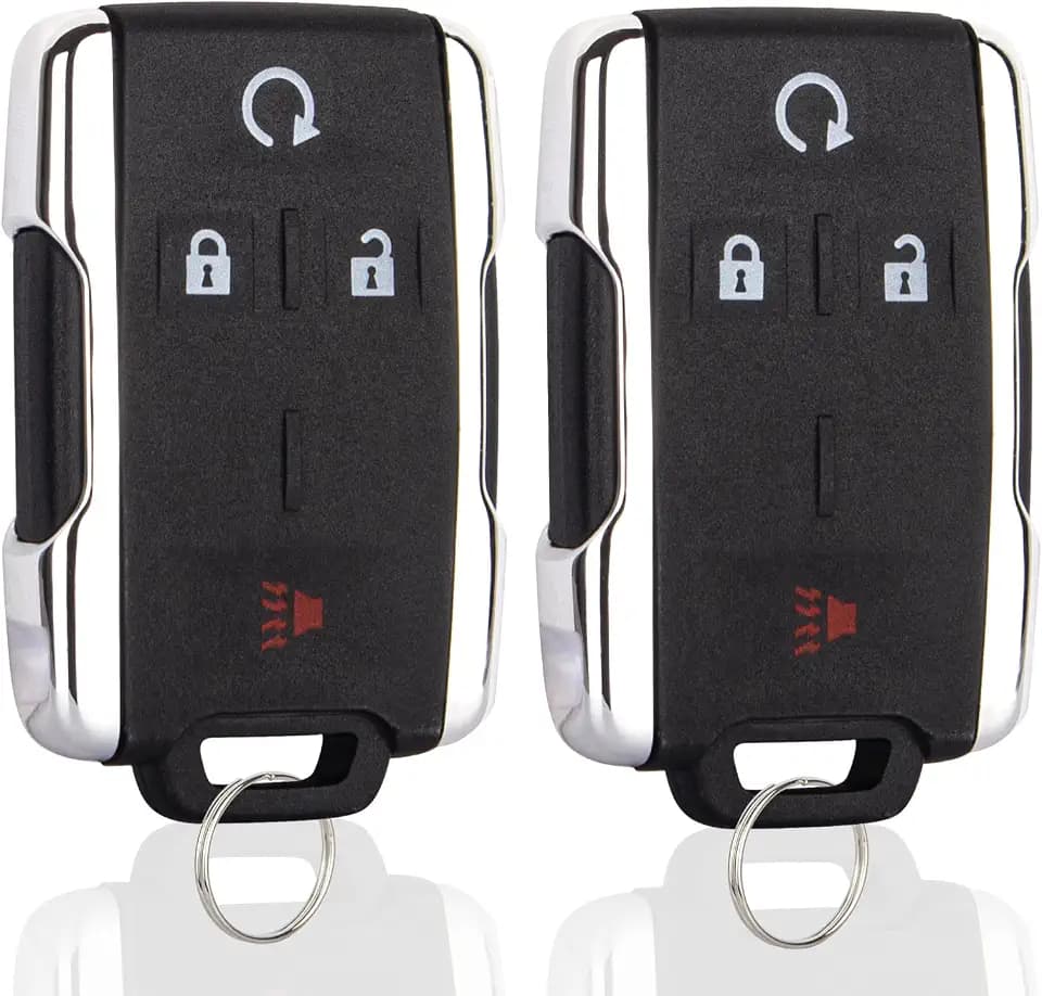 Key Fob Replacement Compatible with 2014-2020 Chevy Silverado GMC Sierra 1500 2500 3500 2500HD 3500HD | 2015-2021 GMC Canyon | 2015-2021 Chevrolet Colorado M3N32337100, 2 Packs