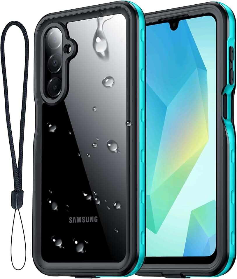 for Samsung Galaxy A16 5G Case Waterproof, [IP68 Underwater][Dropproof][Dustproof][Real 360] [Non-Slip] Heavy Duty Tough Rugged Shockproof Protective Phone Case for Galaxy A16 5G 6.7",Teal
